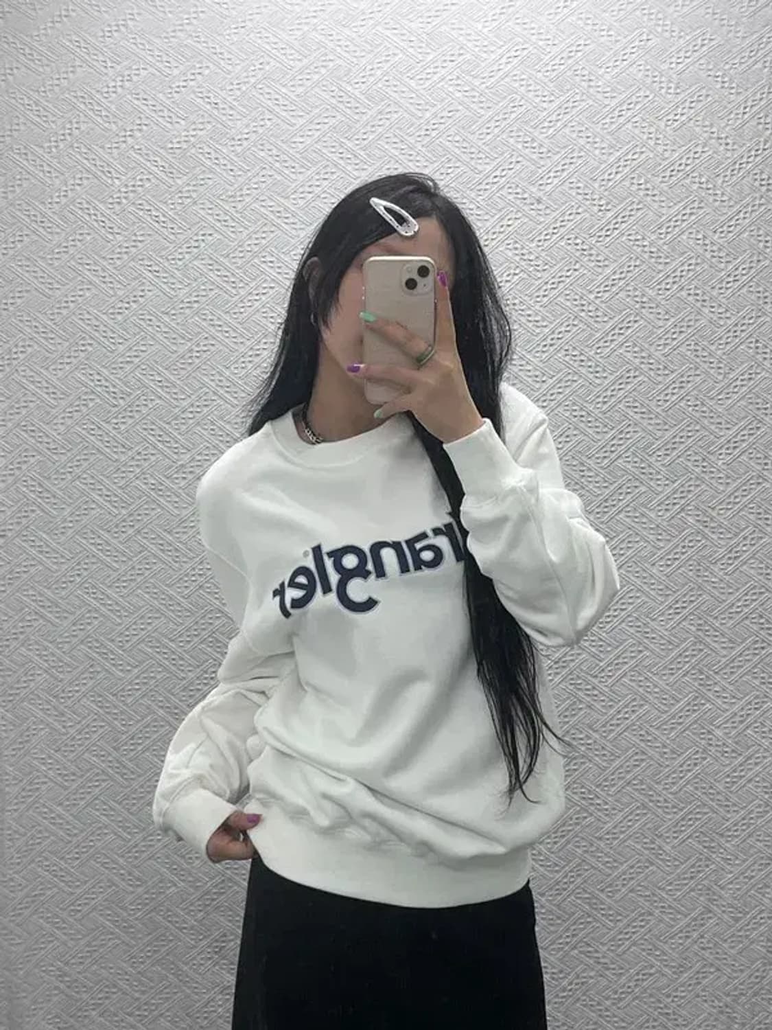 랭글러 캐주얼 카벨로고 프린팅 맨투맨 S C07123 상품이미지1