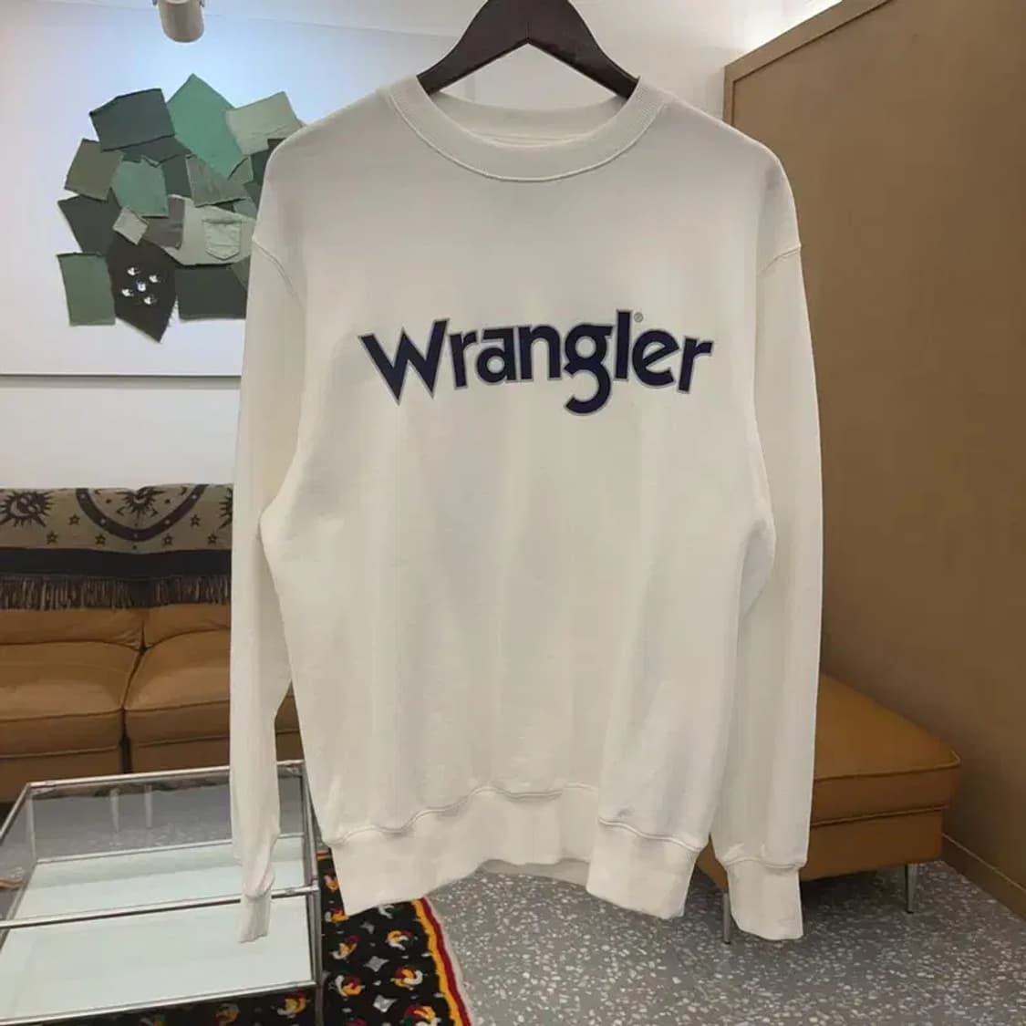 랭글러 캐주얼 카벨로고 프린팅 맨투맨 S C07123 상품이미지3