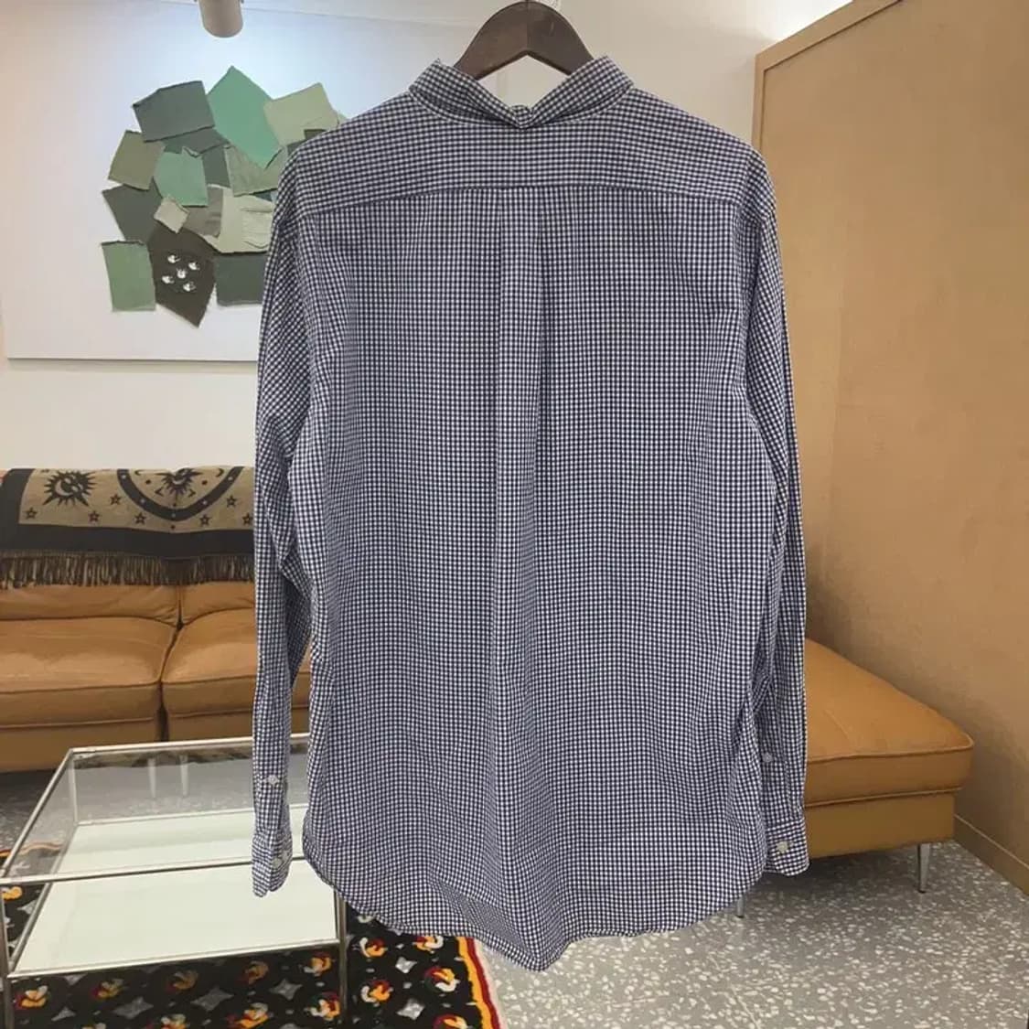 폴로 랄프로렌 모던 캐주얼 깅엄 체크 셔츠 XL C07130 상품이미지4