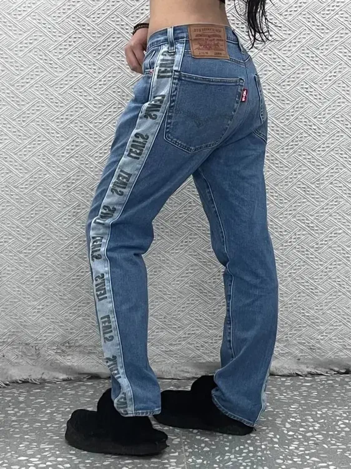 리바이스 HI-BALL 레트로 사이드로고 데님팬츠 34인치 C07143 상품이미지1