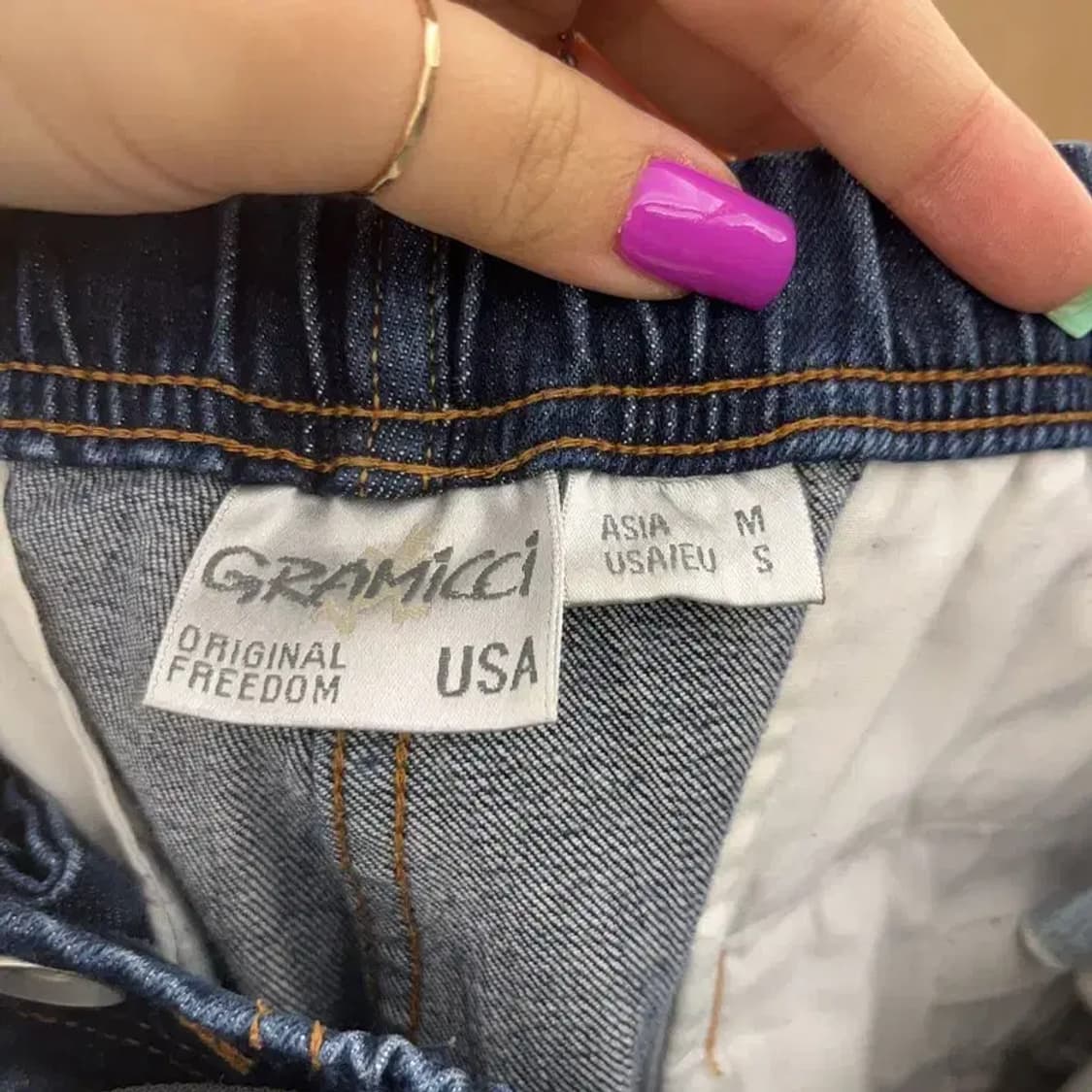 그라미치 올드스쿨 벨티드 데님팬츠 M C07145 상품이미지5