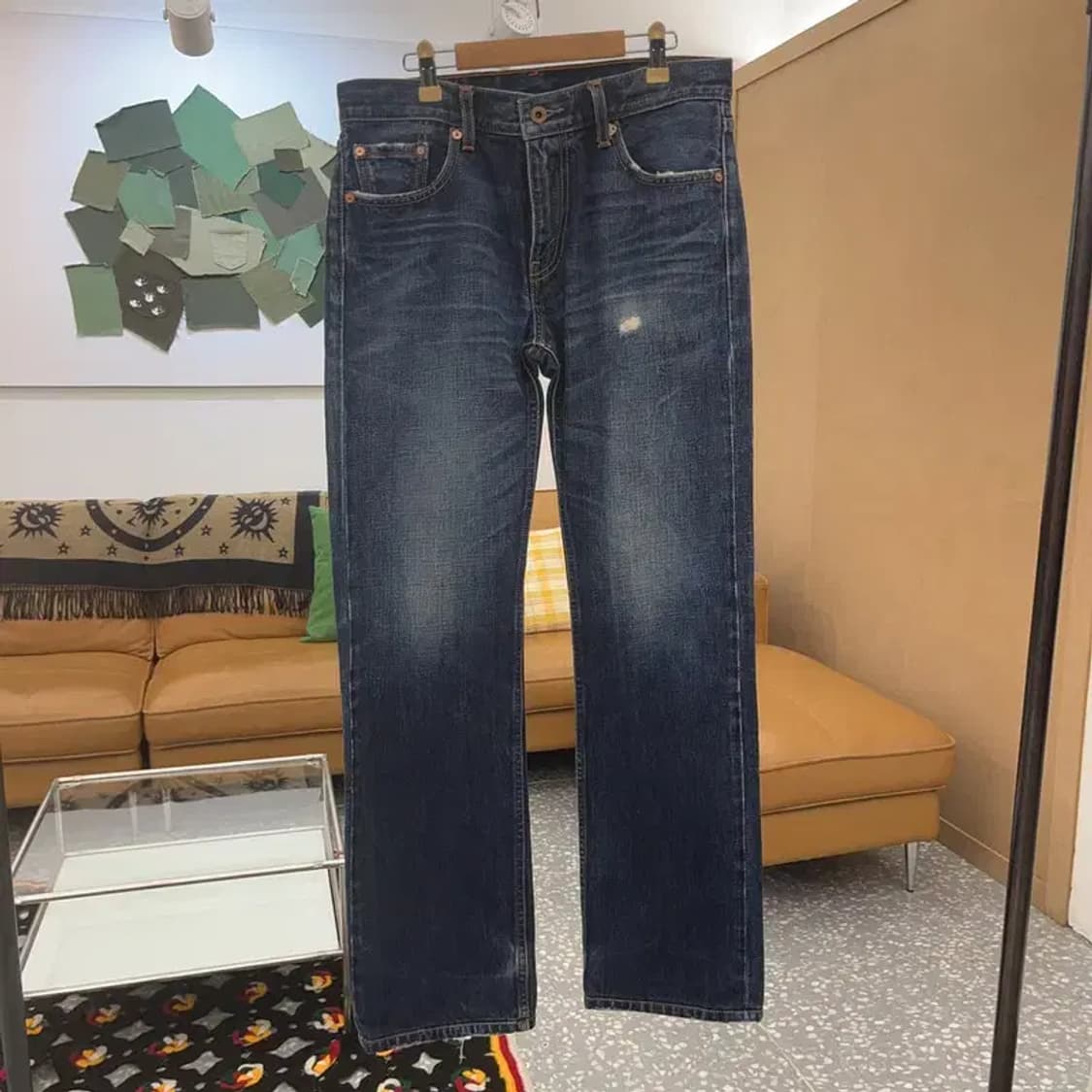 리바이스 523 빈티지 레트로 오렌지패치 데님팬츠 30인치 C07144 상품이미지3