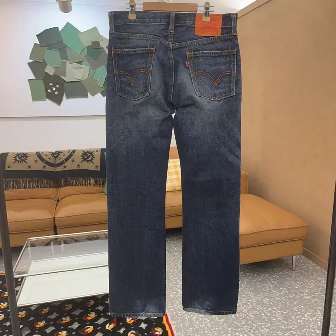 리바이스 523 빈티지 레트로 오렌지패치 데님팬츠 30인치 C07144 상품이미지4
