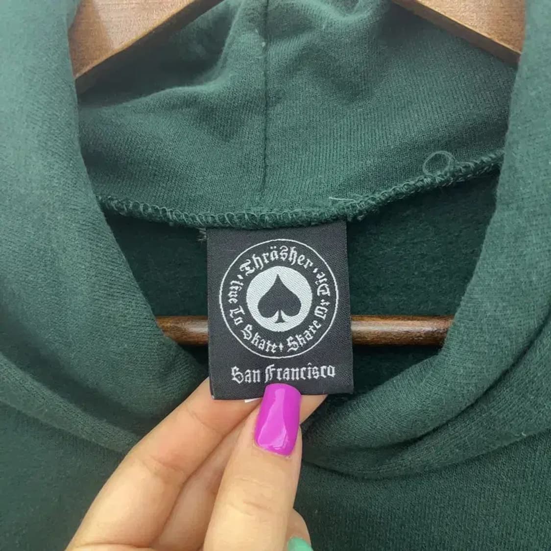 트레셔 키치 닌자거북이 더블즈 딥그린 후드티 L C07158 상품이미지5