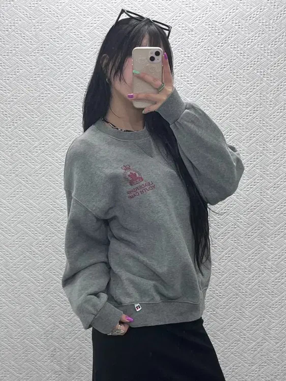 러셀 레트로 코카콜라 프린팅 맨투맨 스웻셔츠 M C07171 상품이미지1