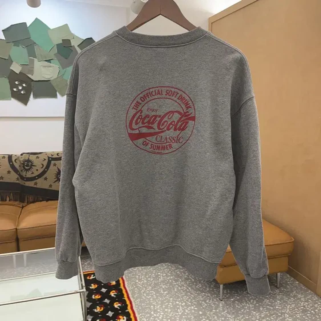 러셀 레트로 코카콜라 프린팅 맨투맨 스웻셔츠 M C07171 상품이미지4