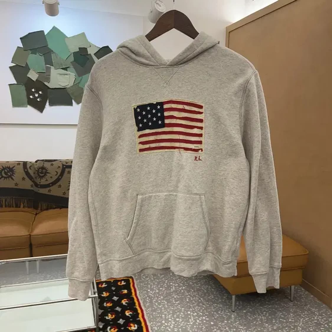 폴로 랄프로렌 레트로 빈티지 성조기 후드티 95 C07174 상품이미지3