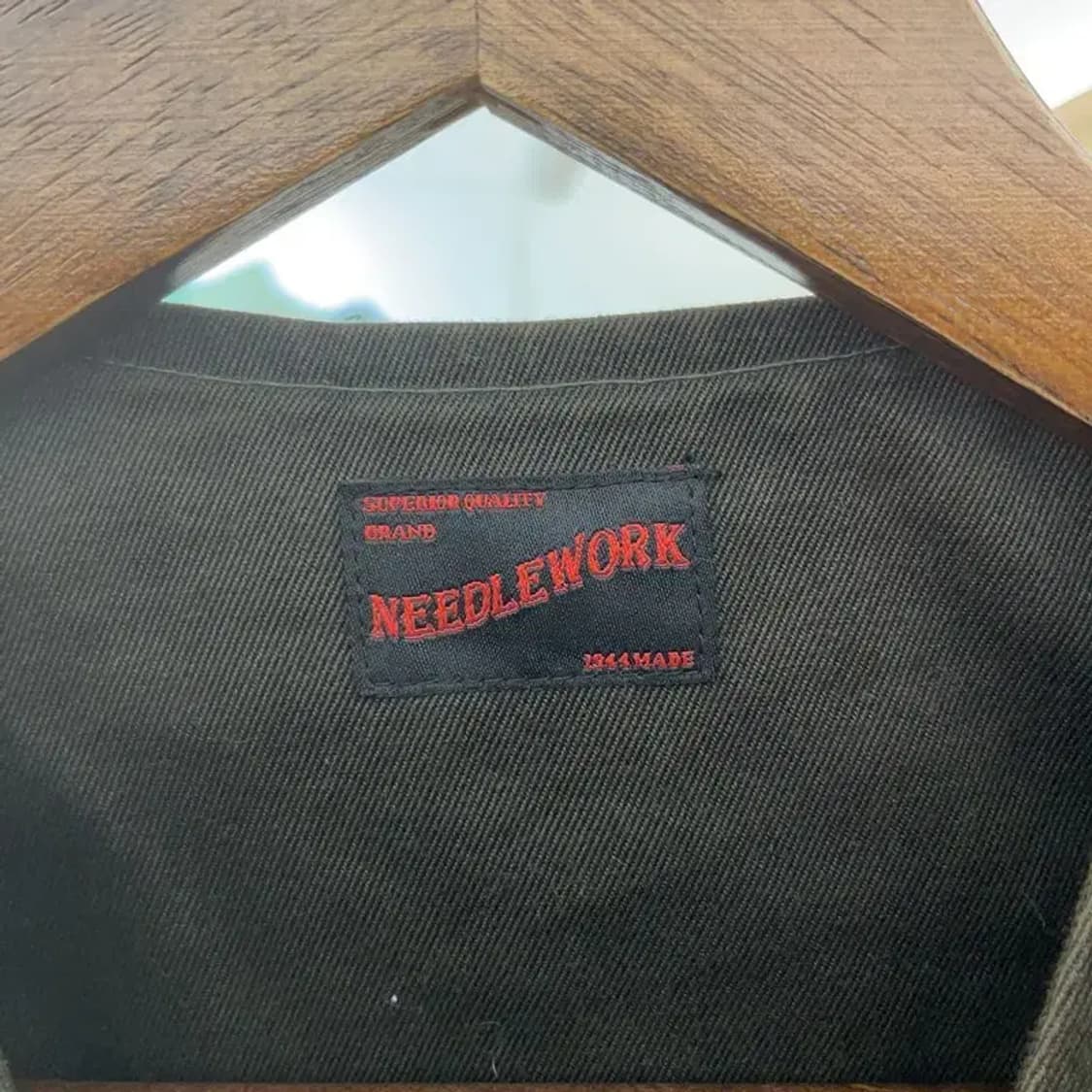 니들워크 빈티지 스트릿 레터링 워크 조끼 베스트 40 C07186 상품이미지5