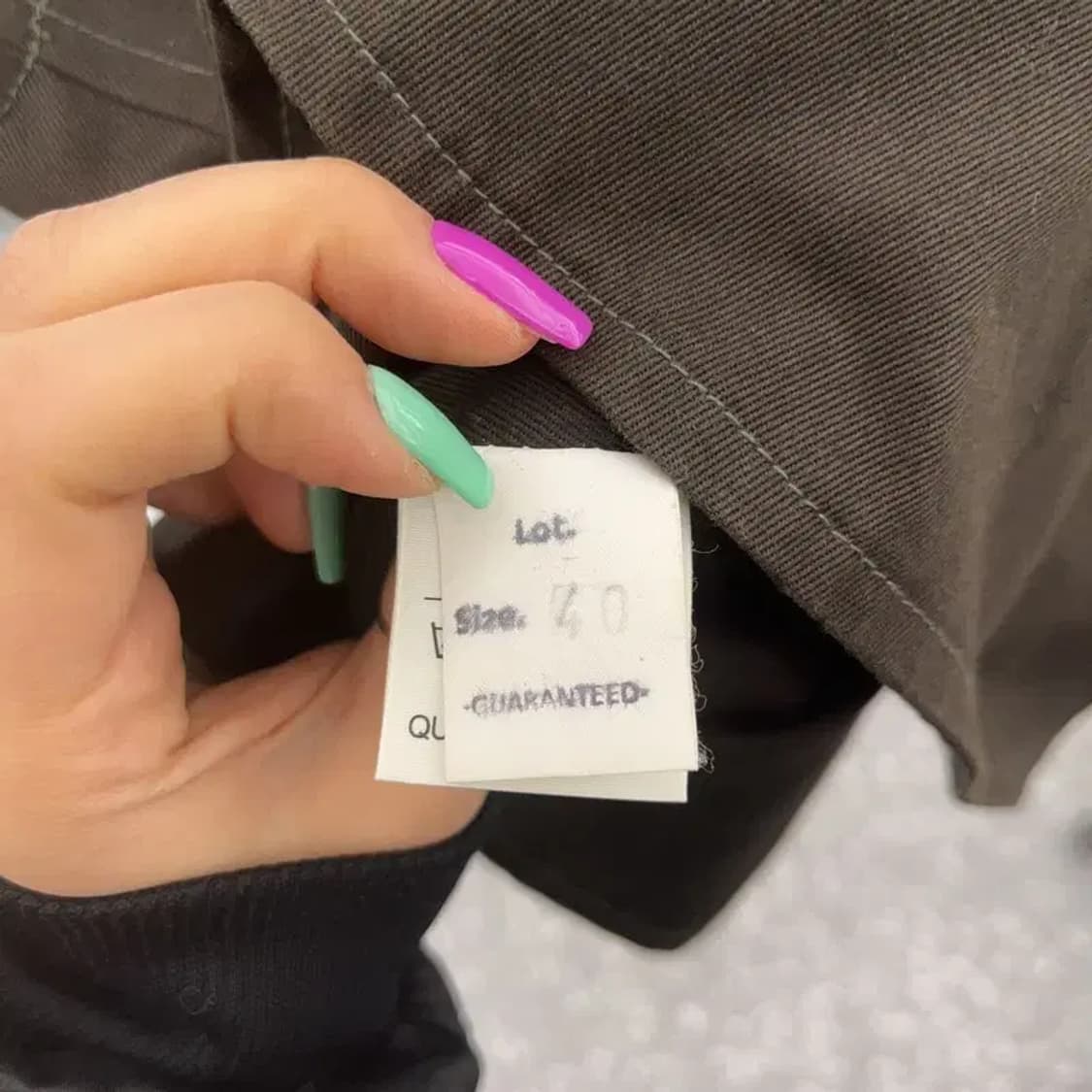 니들워크 빈티지 스트릿 레터링 워크 조끼 베스트 40 C07186 상품이미지7