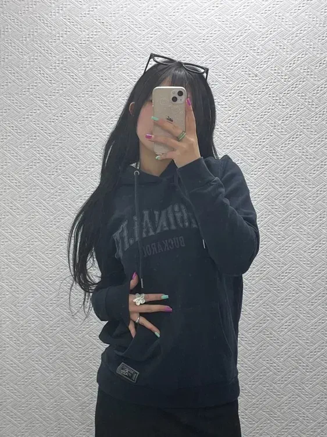 버커루 스트릿 힙합 약기모 후드티 M C07160 상품이미지1