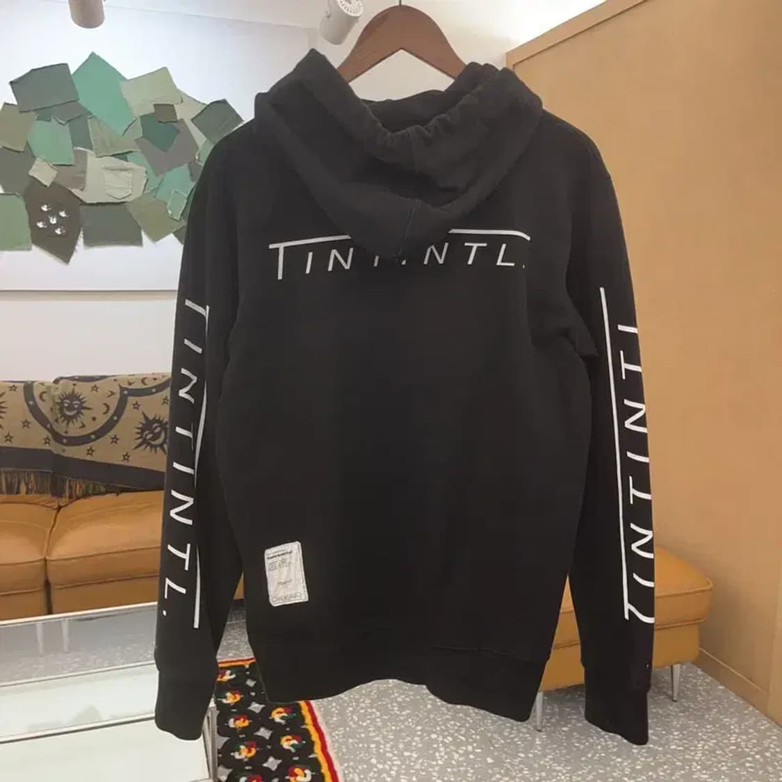 디스이즈네버댓 스트릿 힙합 슬리브 레터링 후드티 S C07180 상품이미지3