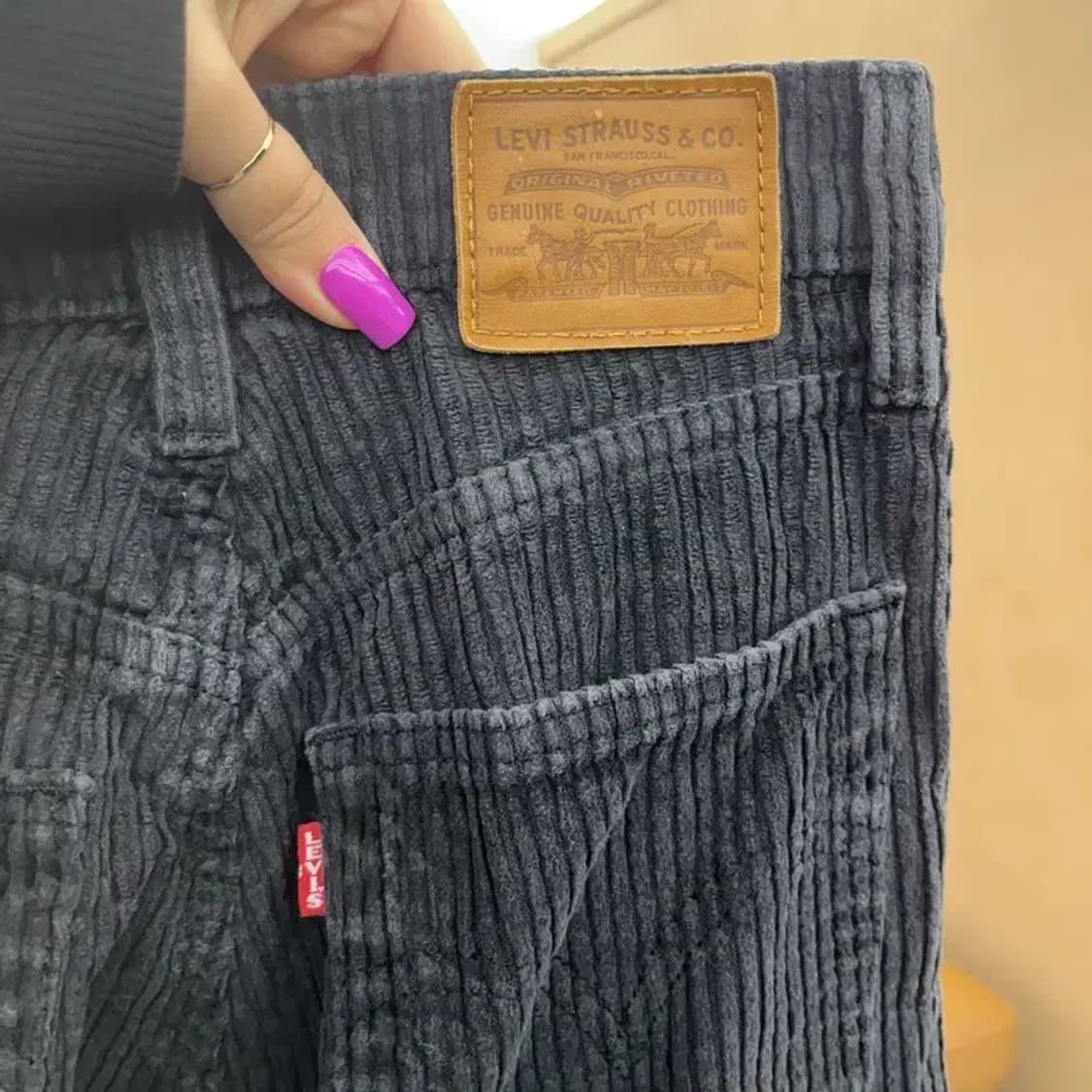 리바이스 올드스쿨 코듀로이 하이웨스트 코튼팬츠 25인치 C07191 상품이미지5