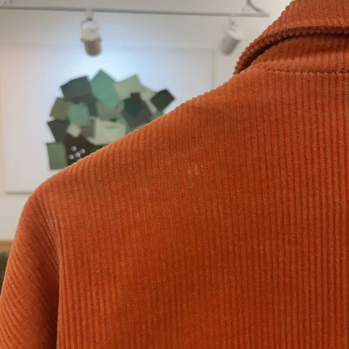 알프릭에덴 레트로 패치워크 키치 유니크 코듀로이 자켓 XL C07182 상품이미지6