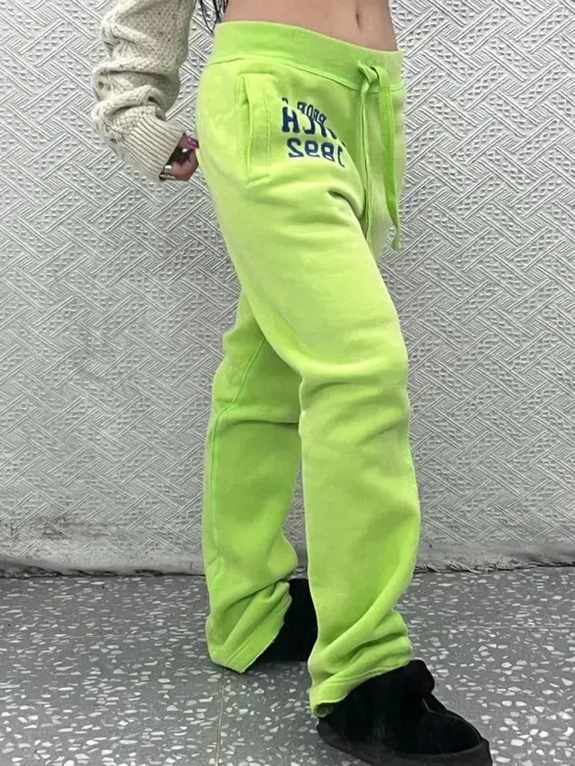 아베크롬비 대장급 Y2K 네온 올드스쿨 기모 스웻팬츠 L C07193 상품이미지1