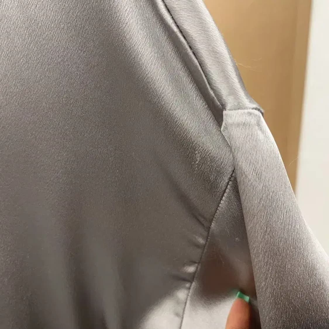 빈티지 일본풍 스카쟌 새틴 바시티 자켓 L C07177 상품이미지10