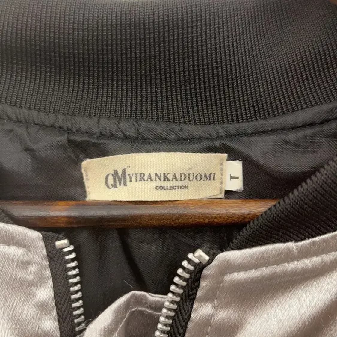 빈티지 일본풍 스카쟌 새틴 바시티 자켓 L C07177 상품이미지5