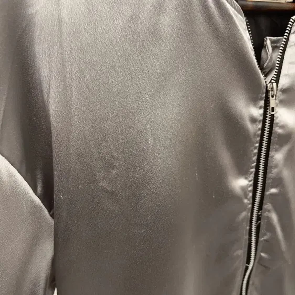 빈티지 일본풍 스카쟌 새틴 바시티 자켓 L C07177 상품이미지9