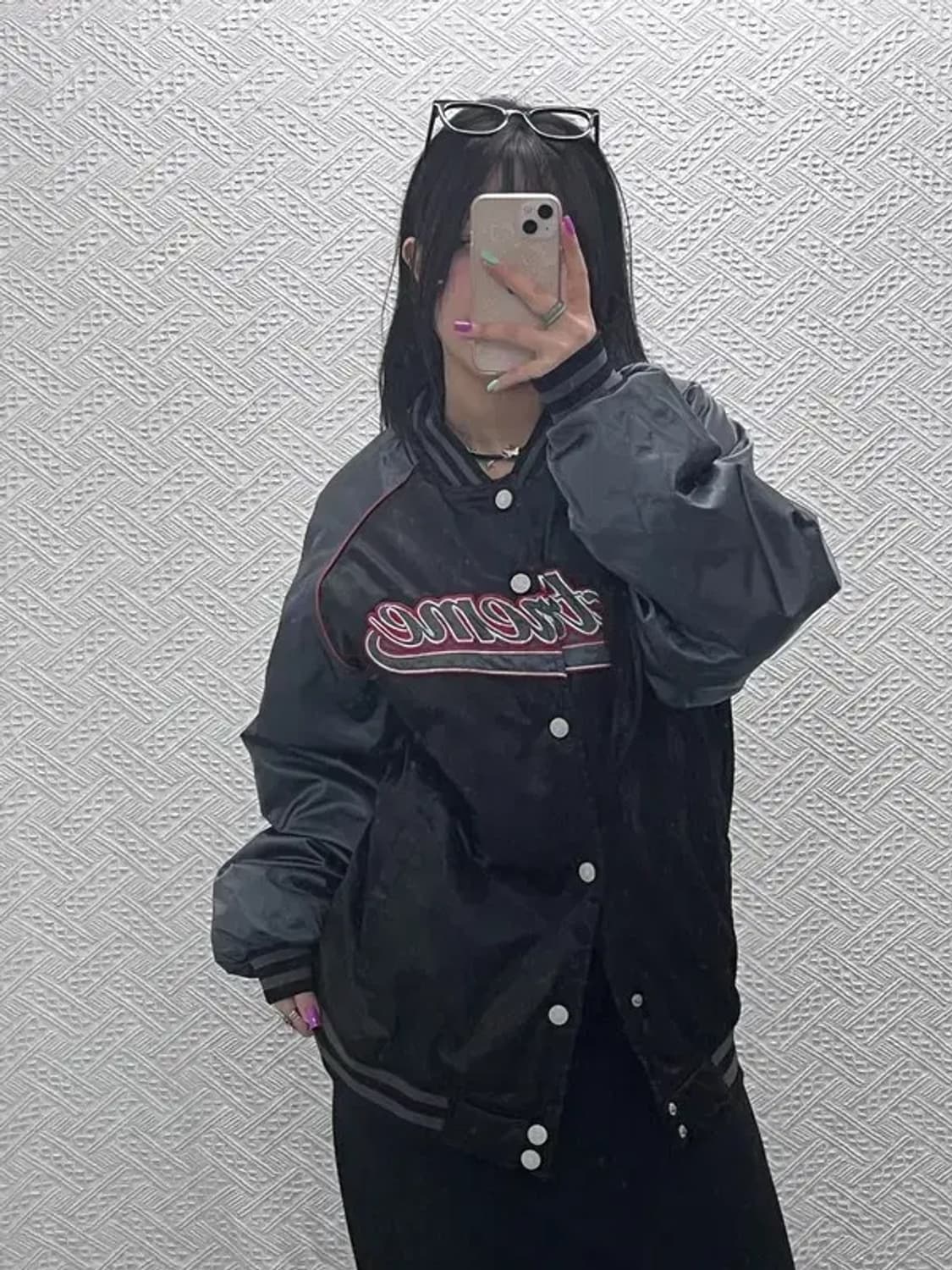 칼 카니 올드스쿨 빈티지 Y2K 바시티 자켓 L C07178 상품이미지2