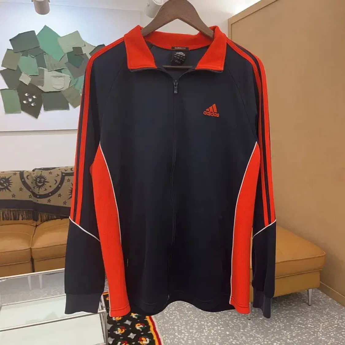 아디다스 레트로 Y2K 스포티 오렌지 배색 져지 집업 L C07181 상품이미지3