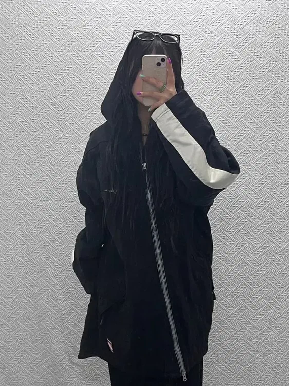 나이키 올드스쿨 배색 백스우시 누빔 바람막이 점퍼 돕바 M C07173 상품이미지2