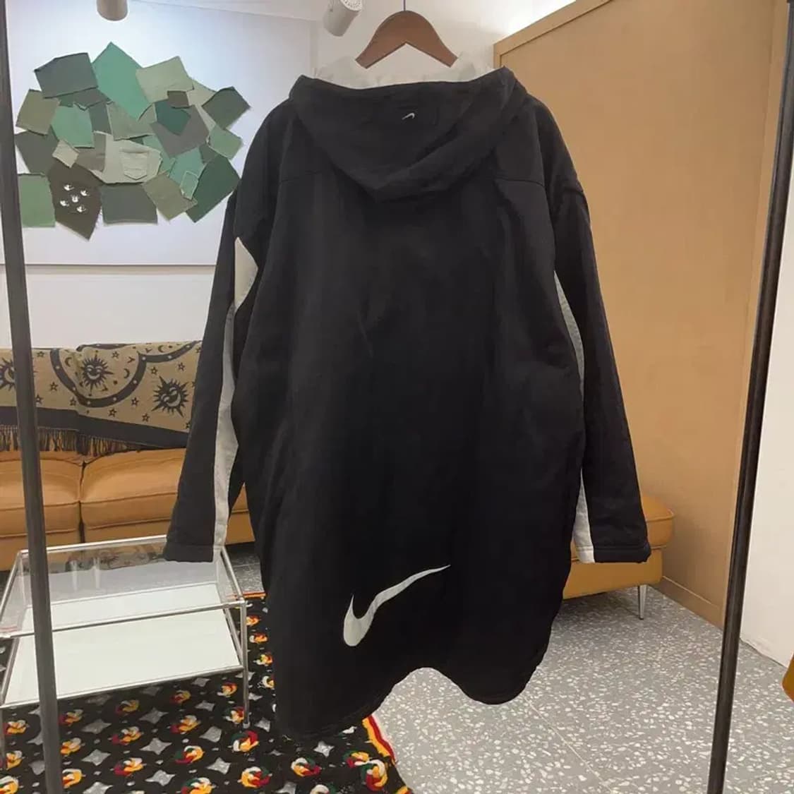 나이키 올드스쿨 배색 백스우시 누빔 바람막이 점퍼 돕바 M C07173 상품이미지4