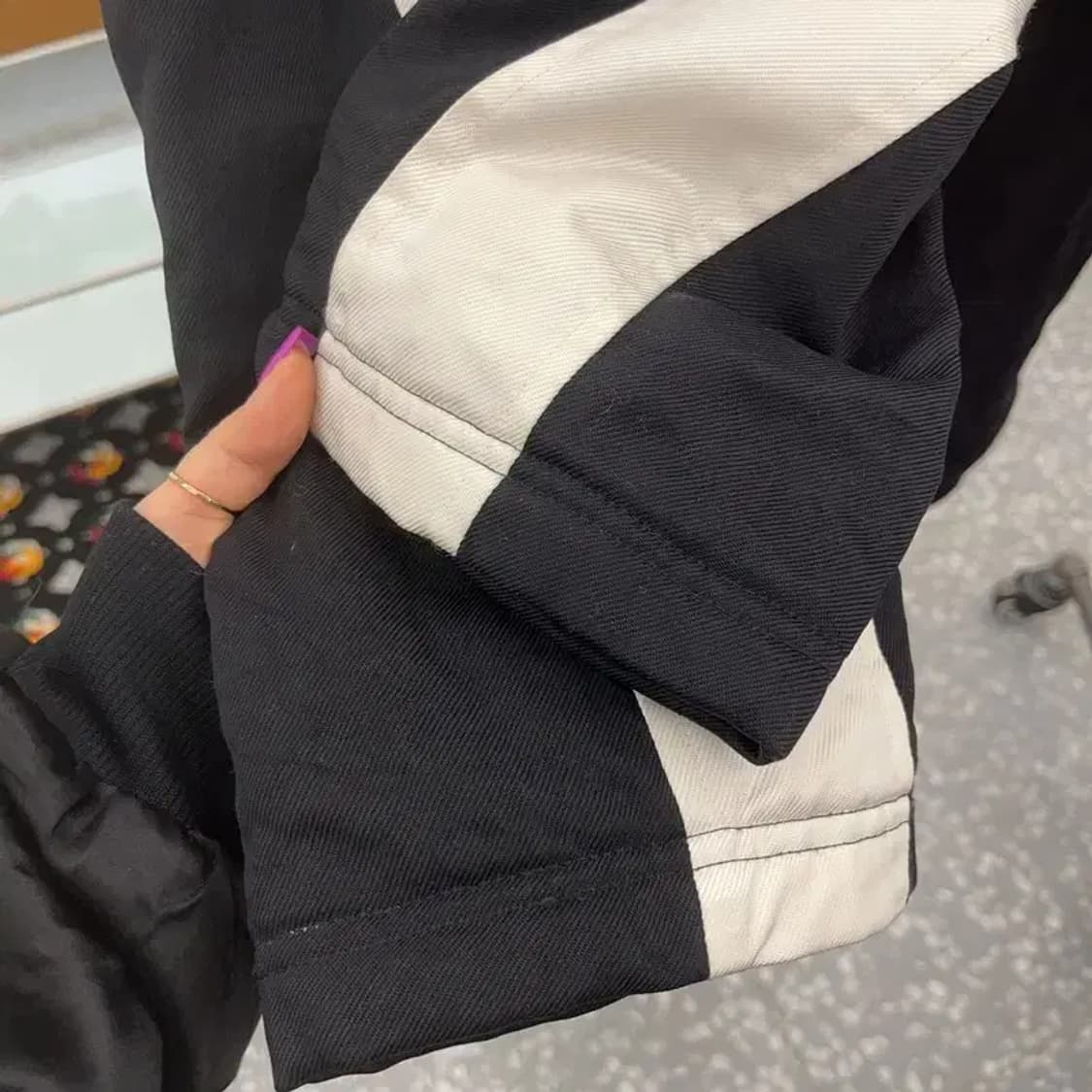 나이키 올드스쿨 배색 백스우시 누빔 바람막이 점퍼 돕바 M C07173 상품이미지7