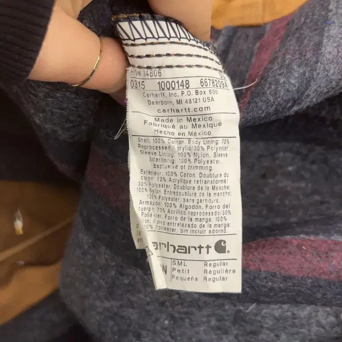 칼하트 C001 덕 초어 워크 자켓 S C07179 상품이미지6