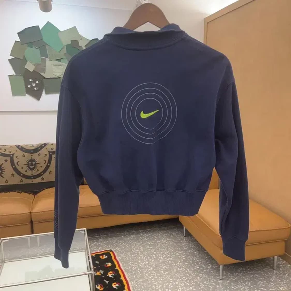 나이키 올드스쿨 스트릿 반집업 크롭 맨투맨 S C07198 상품이미지4