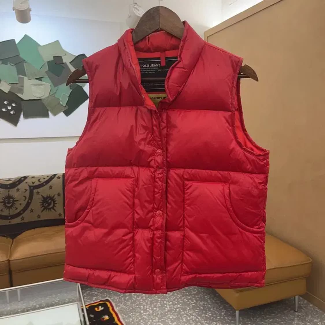 폴로 랄프로렌 90's 레트로 컬러 패딩 조끼 M C07205 상품이미지3