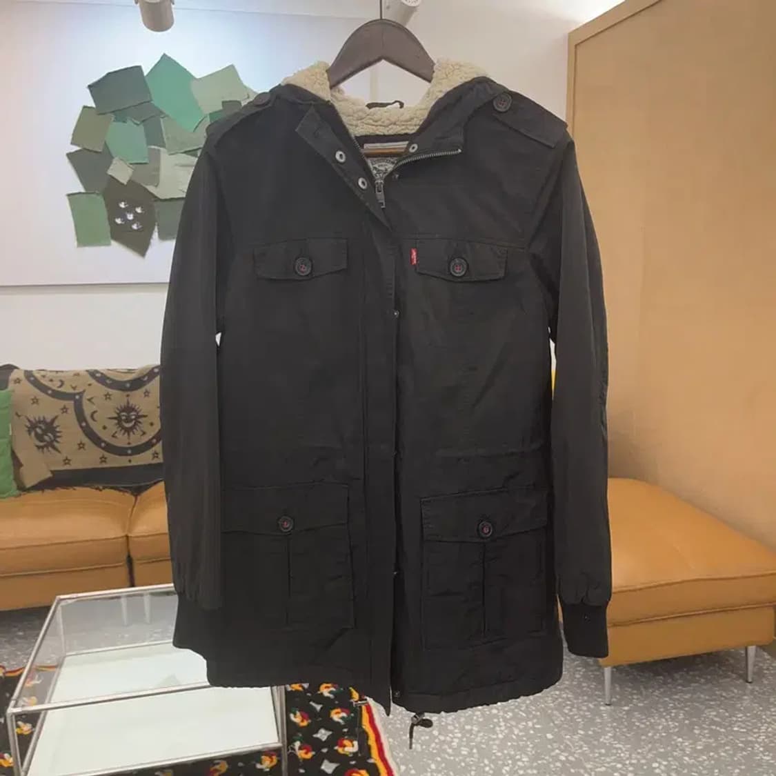 리바이스 빈티지 멀티포켓 양털 미디 야상 자켓 95 C07211 상품이미지3