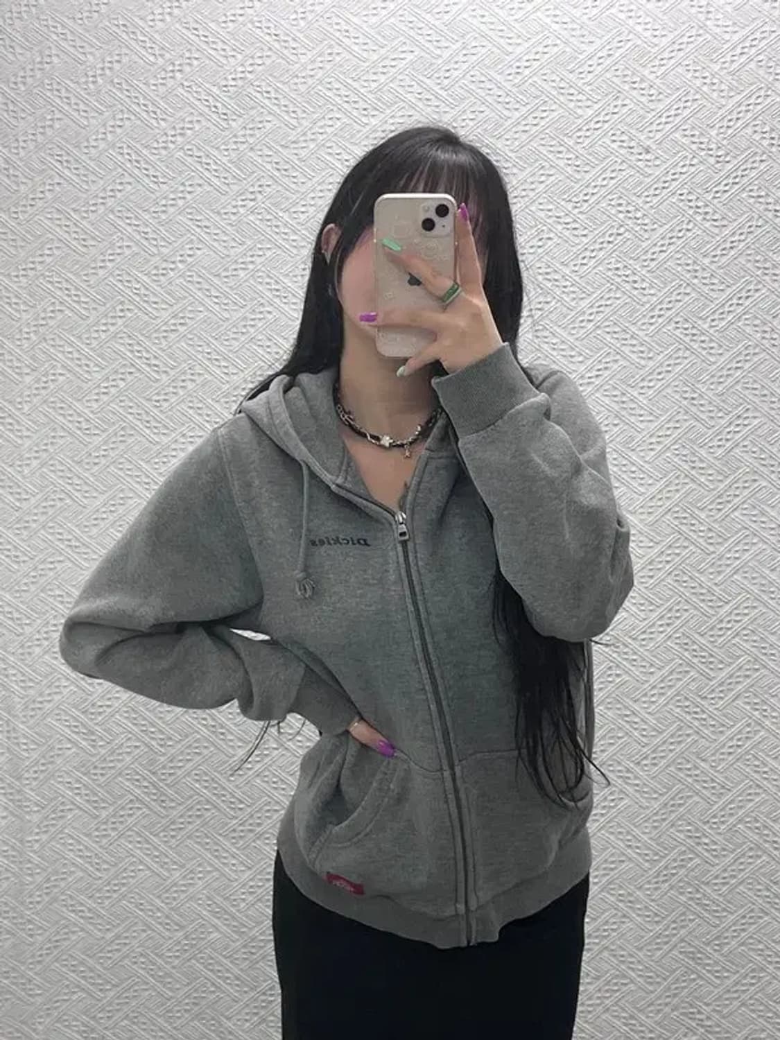 디키즈 올드스쿨 빈티지 약기모 후드 집업 S C07217 상품이미지1