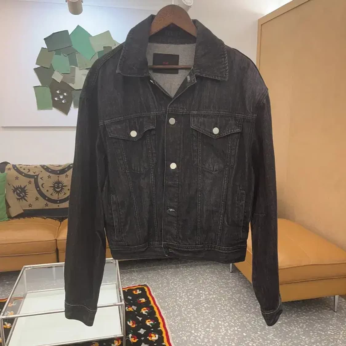 플랙진 올드스쿨 빈티지 모던 버튼 데님 자켓 L C07228 상품이미지3