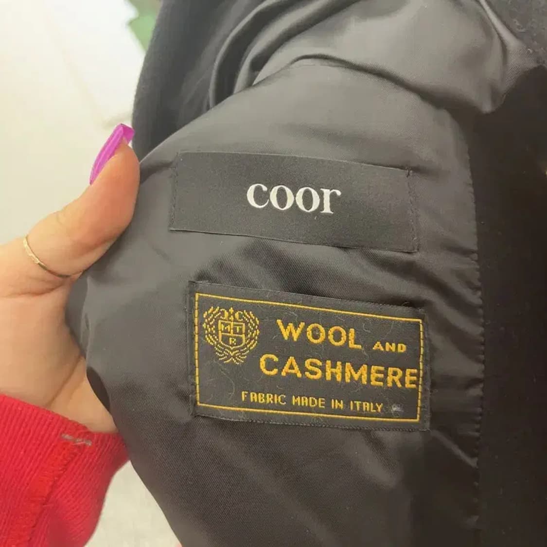 쿠어 모던시크 울 캐시미어 롱 맥코트 M C07216 상품이미지5