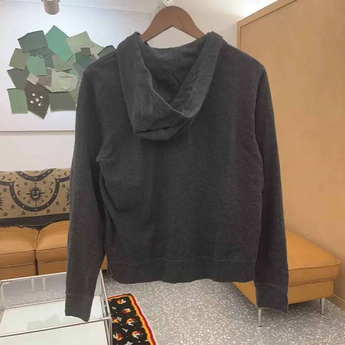 폴로 랄프로렌 빈티지 차콜 기모 후드 집업 XL C07220 상품이미지4