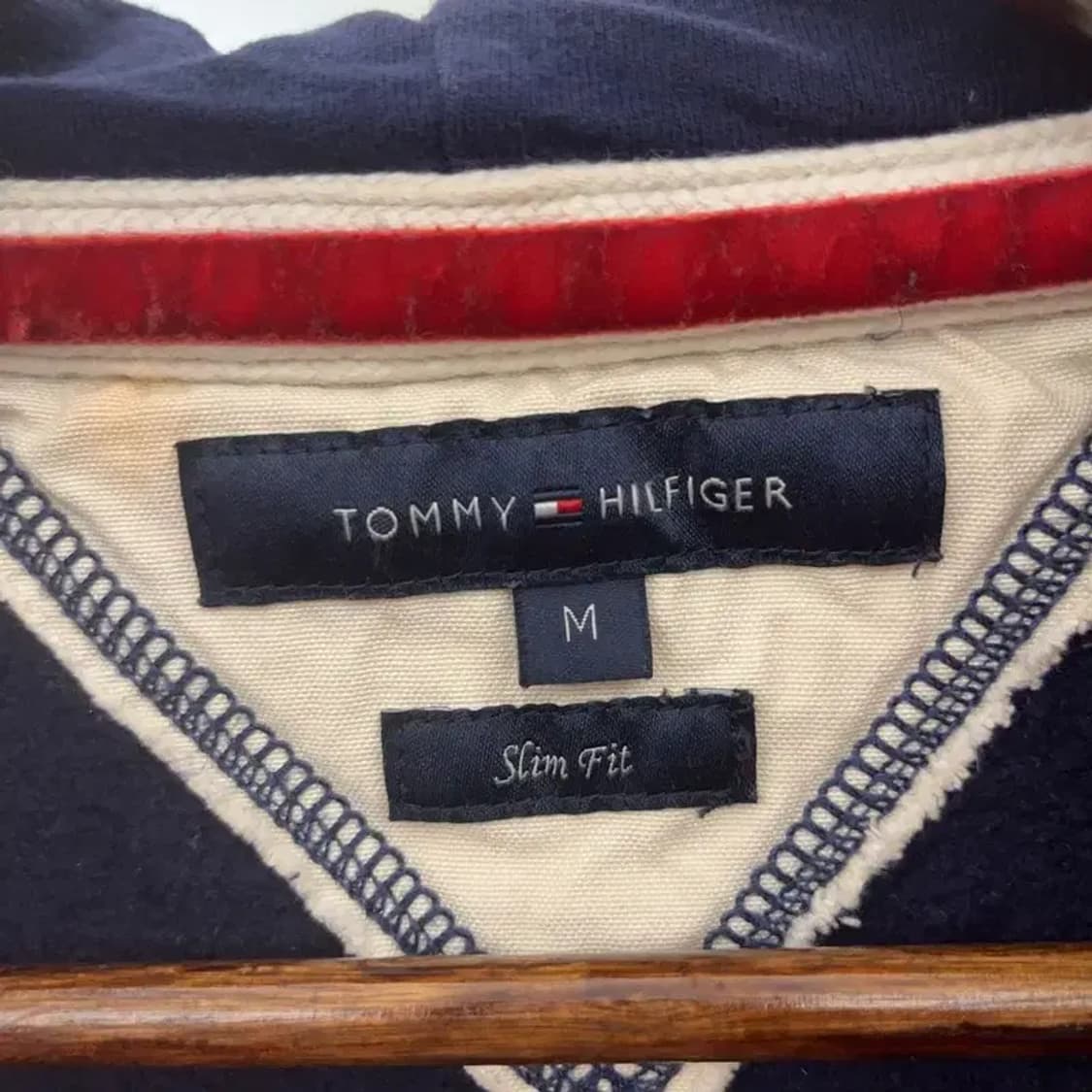 타미힐피거 레트로 00's 아치로고 기모 후드 집업 M C07221 상품이미지5