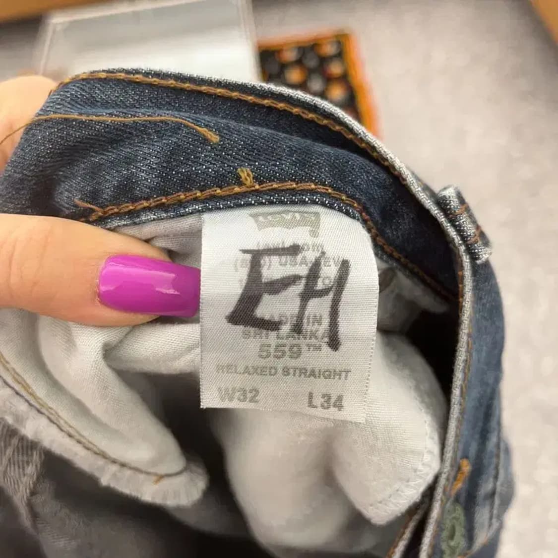 리바이스 559 레트로 빈티지 워싱 디테일 데님팬츠 32인치 C07235 상품이미지6