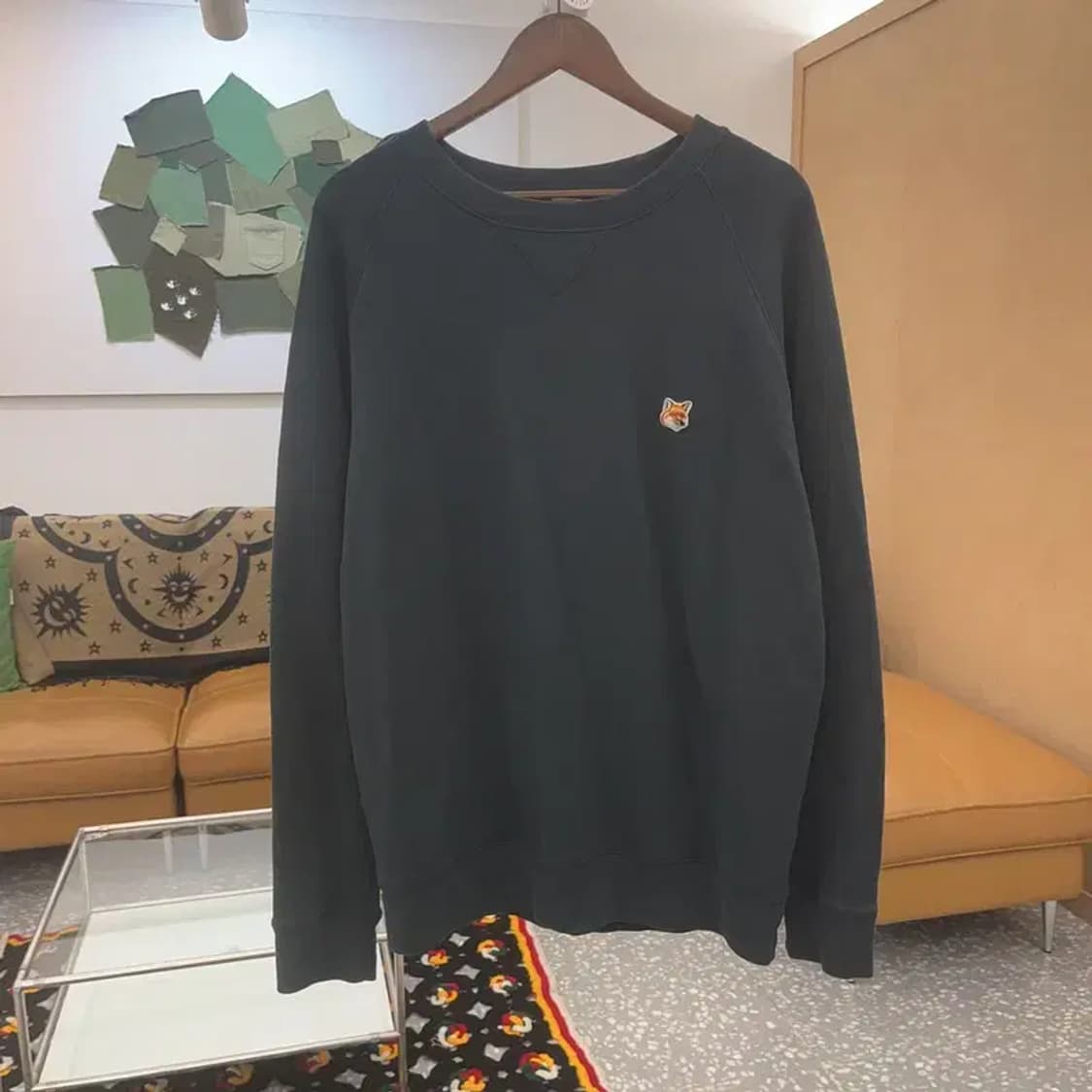 메종키츠네 빈티지 폭스패치 맨투맨 스웻셔츠 XL C07240 상품이미지3
