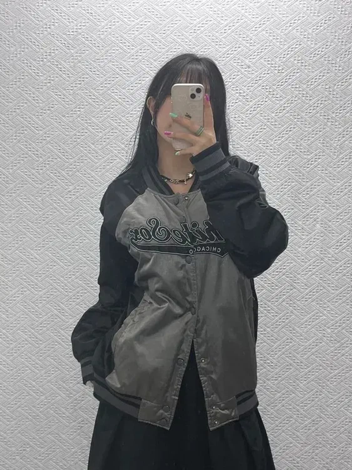 MLB 올드스쿨 시카고 화이트삭스 바시티 자켓 100 C07241 상품이미지1