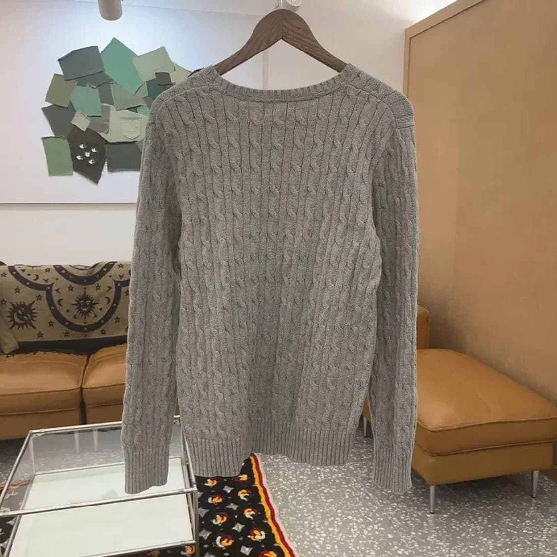 폴로 랄프로렌 여리 모던 꽈배기 케이블 니트 XL C07243 상품이미지4