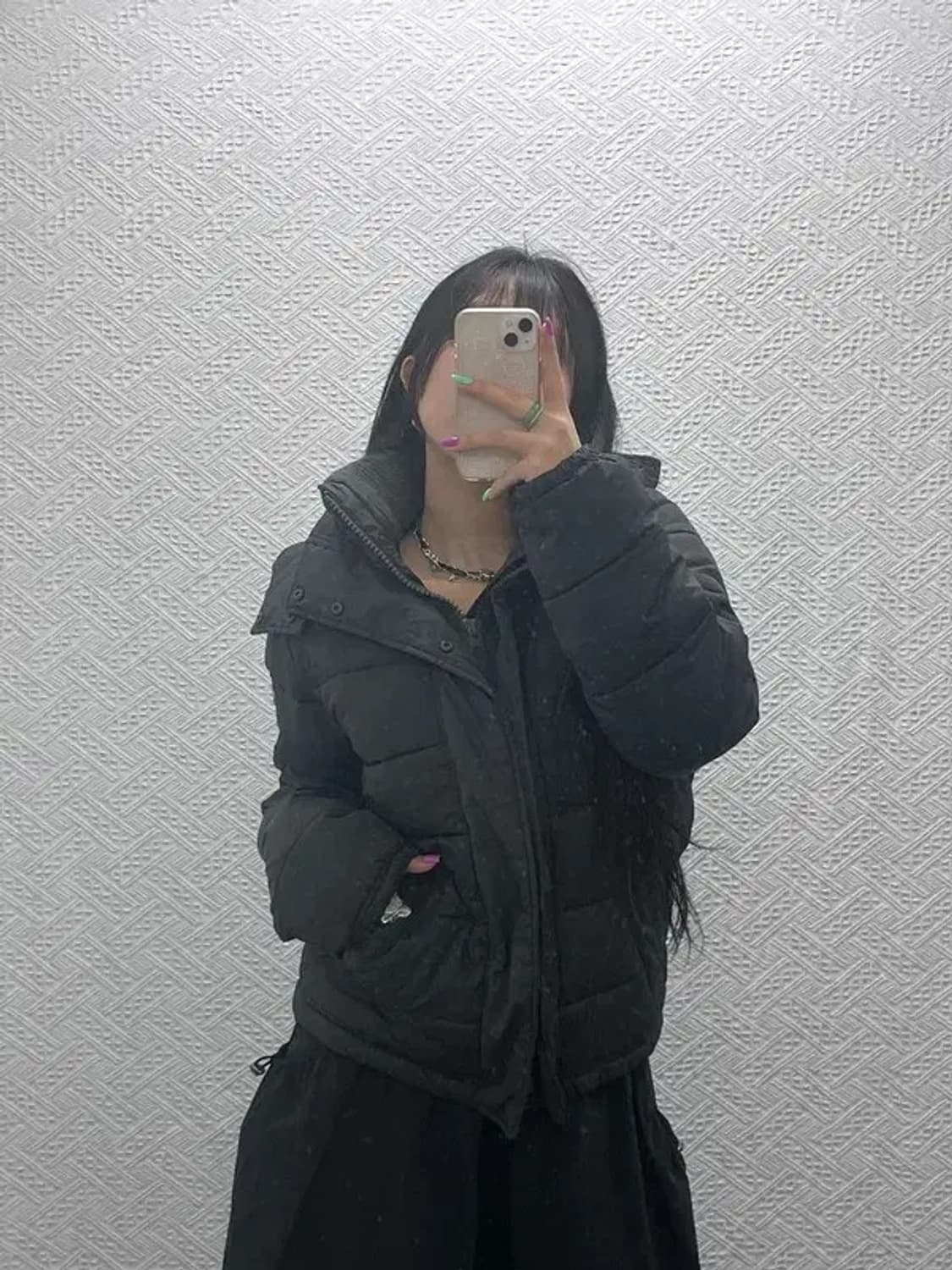 아베크롬비 올드스쿨 빈티지 암패치 캠쉘 패딩 100 C07250 상품이미지2