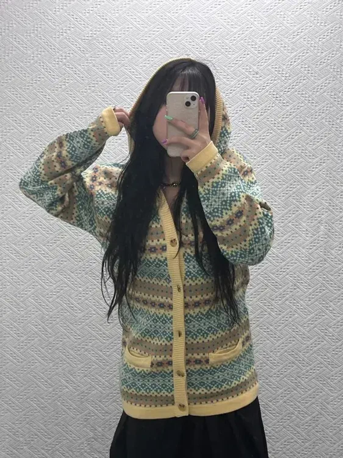 언더우드 대장급 모리걸 여리 키치 에스닉 후드 가디건 100 C07251 상품이미지2