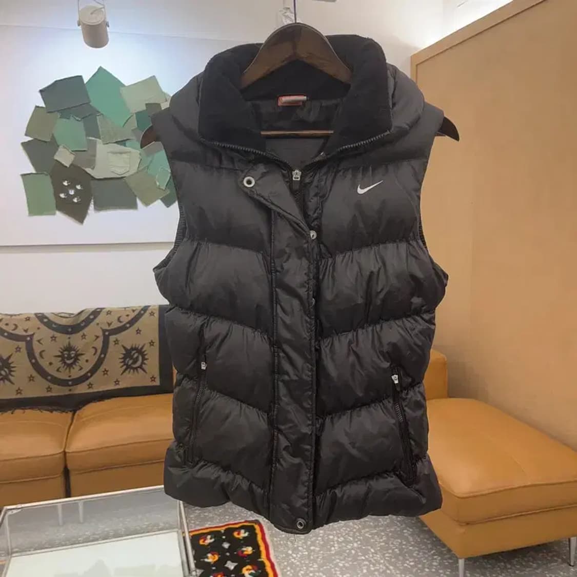 나이키 올드스쿨 더블넥 슬림핏 패딩 조끼 M C07258 상품이미지3