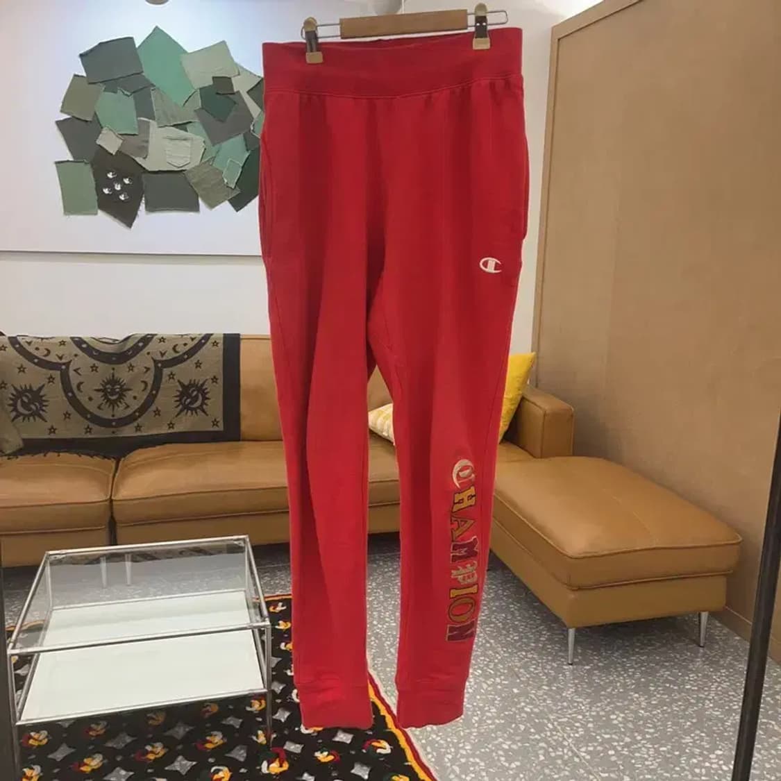 챔피언 리버스위브 Y2K 스트릿 고딕로고 트랙팬츠 S C07272 상품이미지3