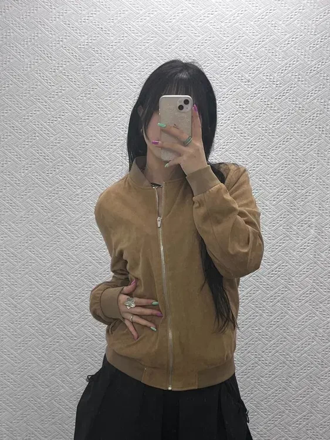 자라 프렌치 시크 빈티지 스웨이드 블루종 자켓 95 C07246 상품이미지1