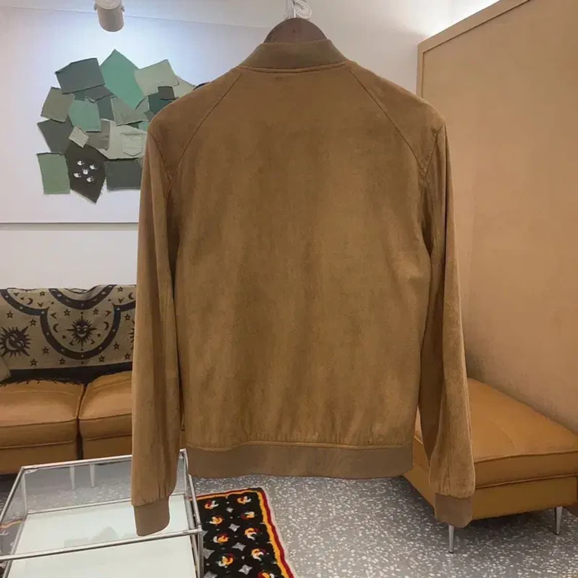 자라 프렌치 시크 빈티지 스웨이드 블루종 자켓 95 C07246 상품이미지4