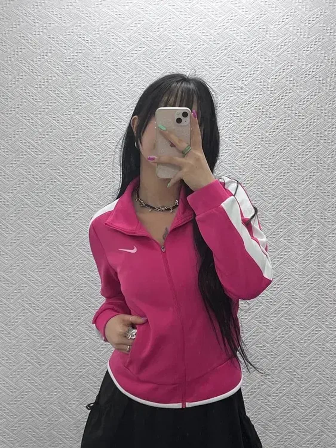 나이키 대장급 Y2K 키치 핫핑크 져지 집업 M C07262 상품이미지1