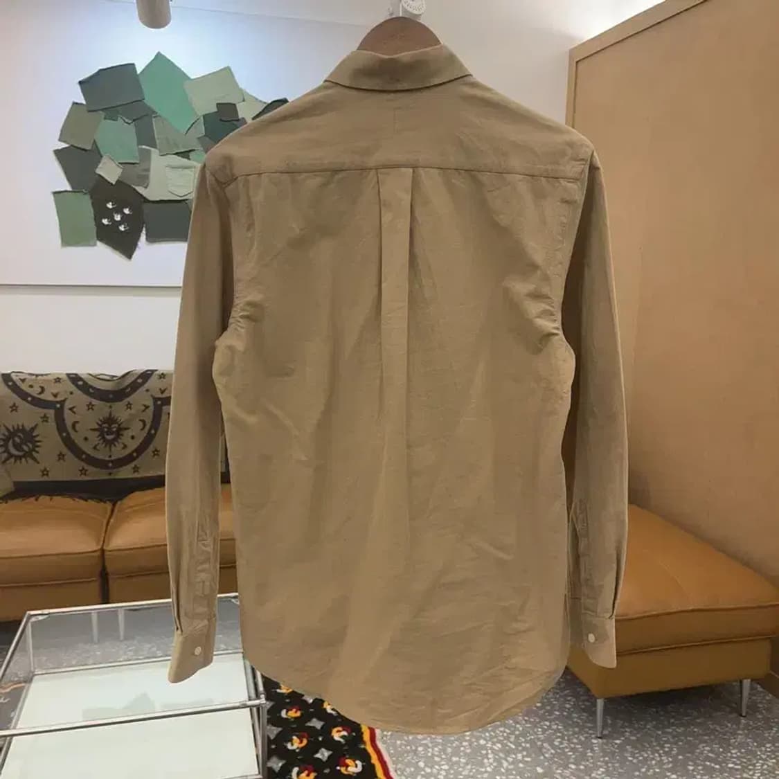 폴로 랄프로렌 빈티지 컨트리 옥스포드 카멜 셔츠 S C07263 상품이미지4