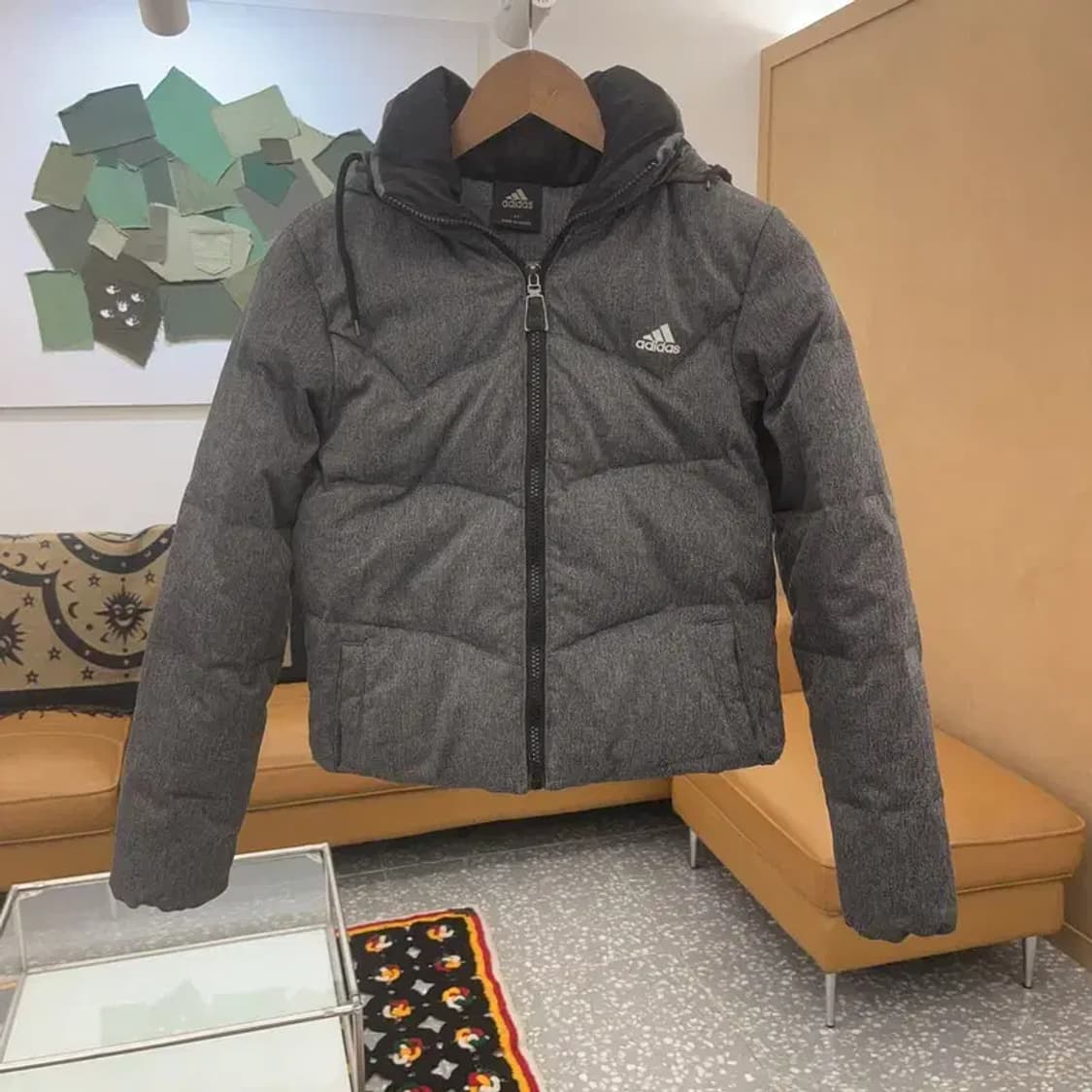 아디다스 빈티지 모던시크 슬림핏 크롭 숏 패딩 85 C07254 상품이미지3