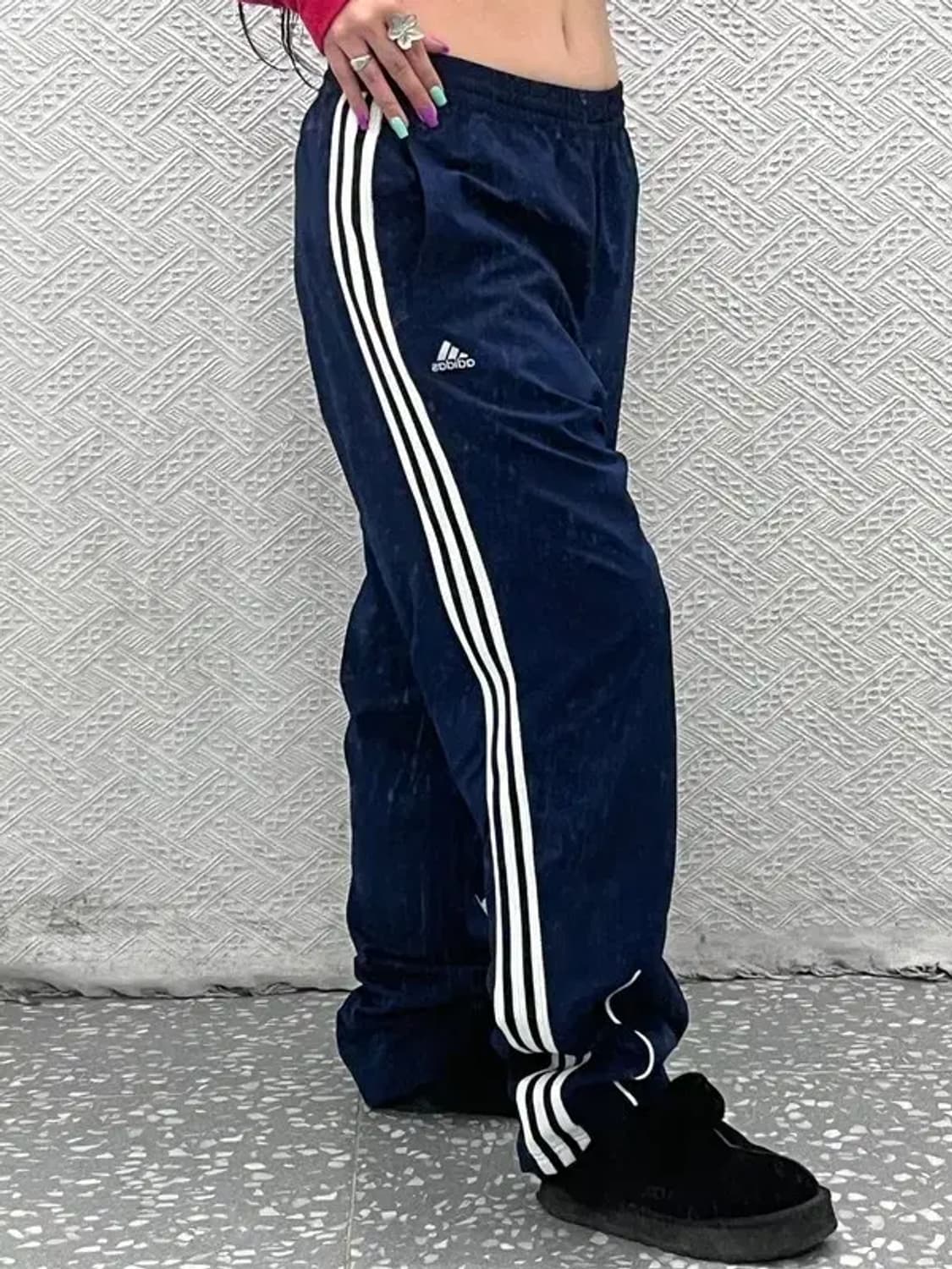 아디다스 올드스쿨 빈티지 삼선 와이드 트랙팬츠 110 C07273 상품이미지1