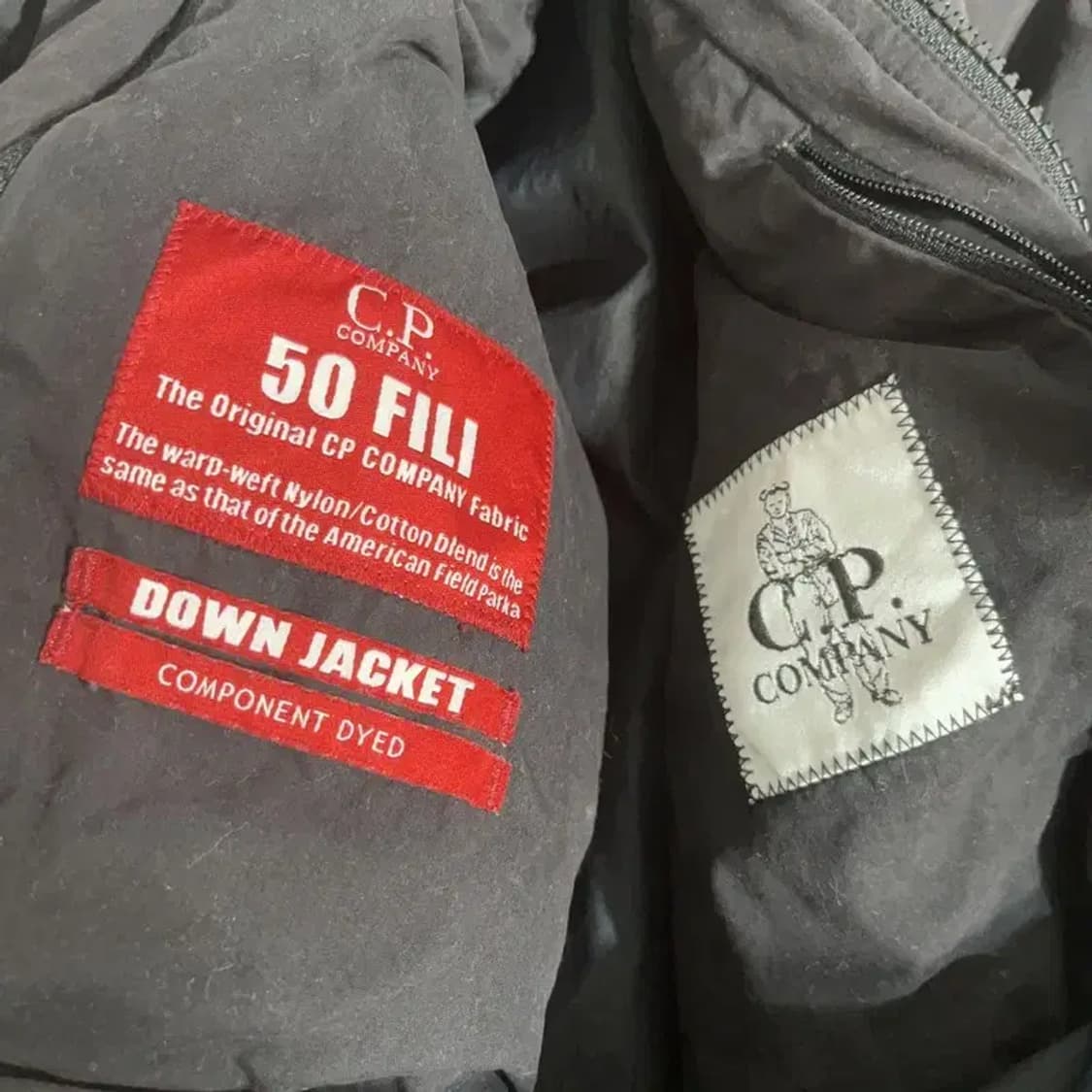 씨피컴퍼니 50Fili 렌즈와펜 다운 미디 패딩 자켓 XL C07261 상품이미지7